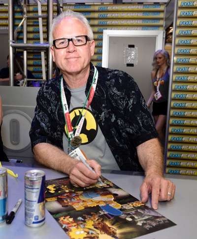 FOX FANFARE AT SAN DIEGO COMIC-CON © 2015: THE SIMPSONS cast member Mike Anderson during THE SIMPSONS booth signing on Saturday, July 11 at the FOX FANFARE AT SAN DIEGO COMIC-CON © 2015. CR: Alan Hess/FOX © 2015 FOX BROADCASTING.