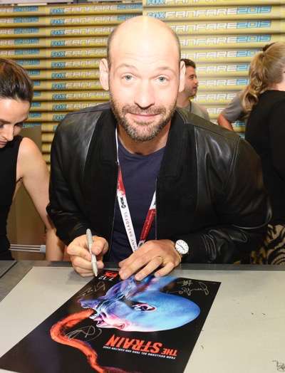 Corey Stoll at the 'The Strain' booth signing during Comic-Con International 2015 at the San Diego Convention Center on July 12, 2015 in San Diego, California. Cr: Alan Hess/PictureGroup/FX