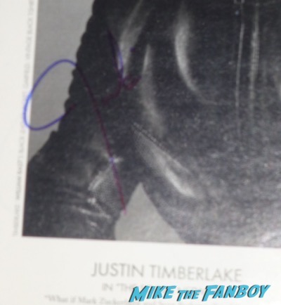 justin timberlake andrew garfield signed autograph w magazine oscars 2011 photos 5