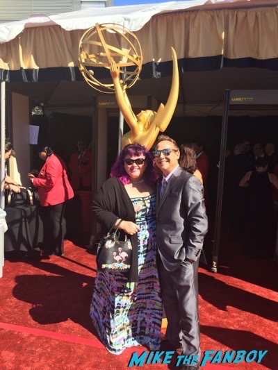 pinky and keith coogan at the Emmys