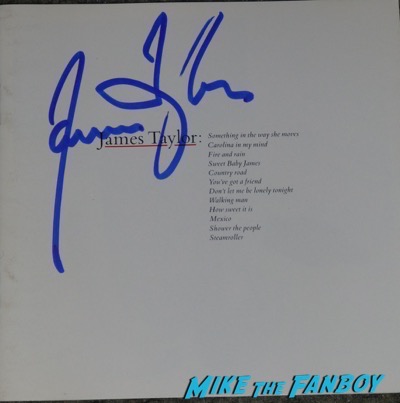 James Taylor signed autograph album