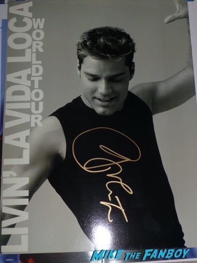 Ricky Martin signed autograph tour book livin la vida loca