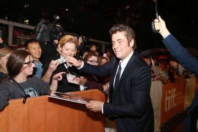 Benicio Del Toro seen at Lionsgate 'Sicario' Premiere at the 2015 Toronto International Film Festival on Friday, September 11, 2015, in Toronto, CAN. (Photo by Vito Amali/Invision for Lionsgate/AP Images)