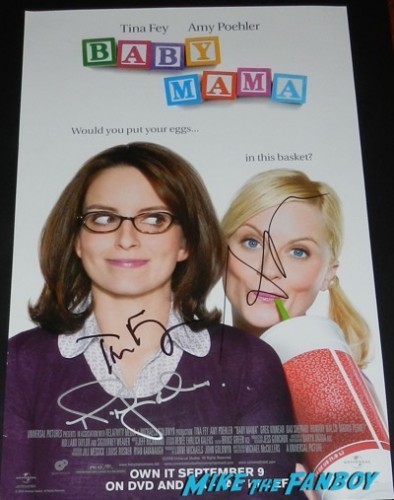 Baby Mama signed autograph poster tina fey amy poehler