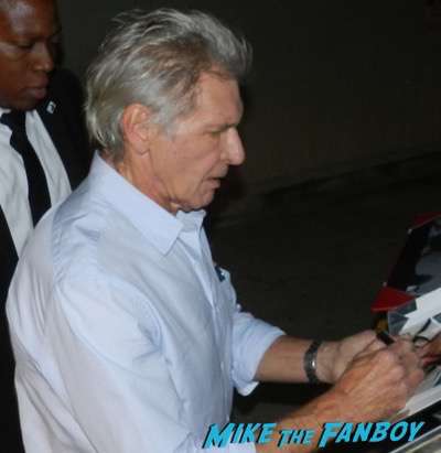 Harrison Ford Signing Autographs Jimmy Kimmel Live 2015 1