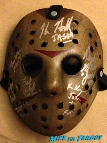 signed autograph jason mask