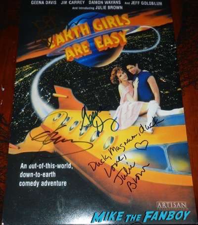 Jeff Goldblum signed autograph earth girls are easy  poster