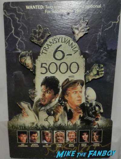 Jeff Goldblum signed autograph Transylcania 6-5000 counter stand standee  poster