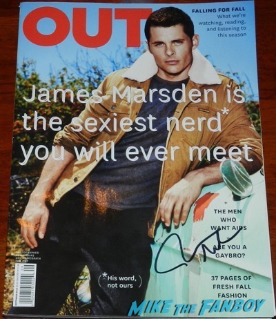 James Marsden signed autograph out magazine cover