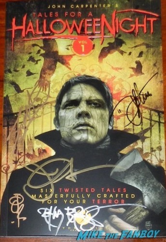 John Carpetner tales from halloween night book signed autograph