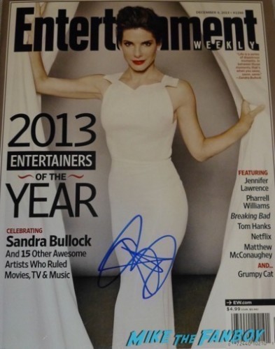 Sandra Bullock Signed Autograph Magazine Vogue Entertainment Weekly 1