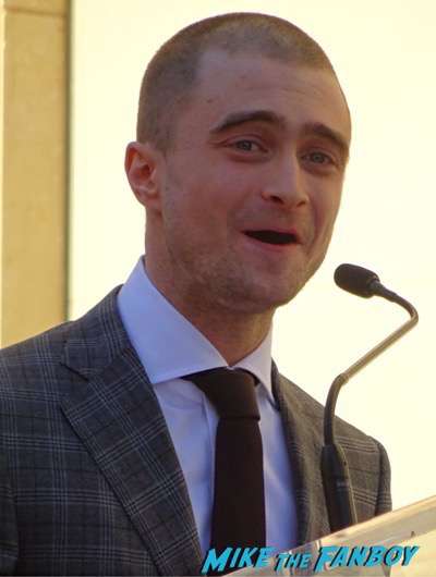 Daniel Radcliffe walk of fame star ceremony signing autographs 1