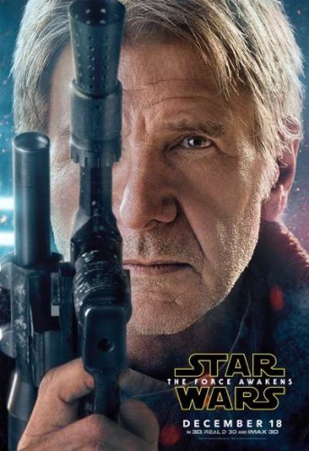 han solo the force awakens character poster
