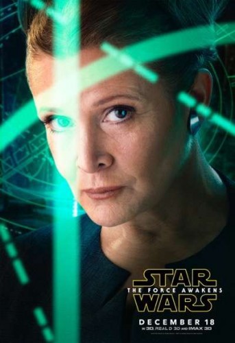 LeiaTFA Rey the force awakens character poster