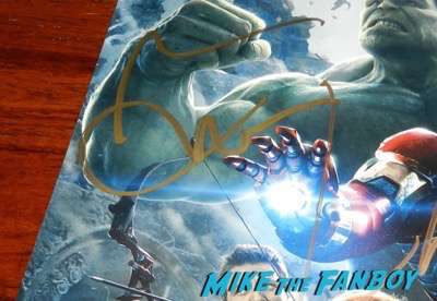 Mark Ruffalo signed autograph hulk avengers age of ultron poster 