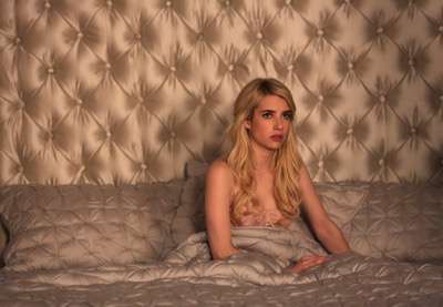 SCREAM QUEENS: Emma Roberts in the "Beware Of Young Girls" episode of SCREAM QUEENS airing Tuesday, Nov. 3 (9:00-10:00 PM ET/PT) on FOX. ©2015 Fox Broadcasting Co. Cr: Patti Perret/FOX.