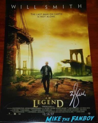 Will Smith signed autograph I am legend poster