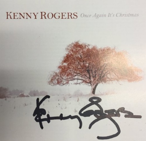 kenny rogers once again it's christmas signed cd
