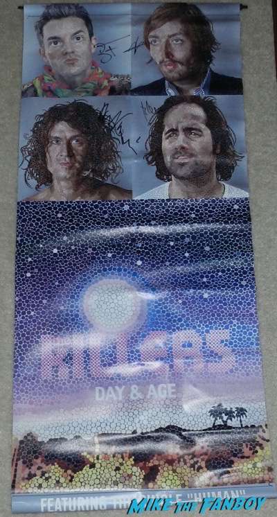 the killers signed autograph day and age vinyl banner brandon Flowers