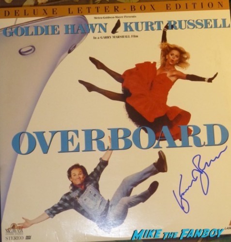 Kurt Russell Signed Autograph Overboard Laser Disc