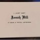 Jonah hill's card that he passes out to fans instead of taking a photo or signing at autograph 1