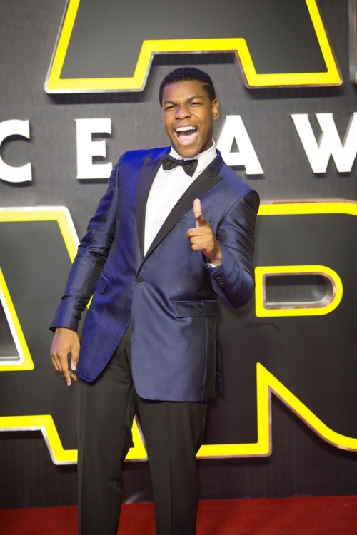 LONDON, UK - DECEMBER 16: Actor John Boyega attends the European Premiere of the highly anticipated Star Wars: The Force Awakens in London on December 16, 2015.