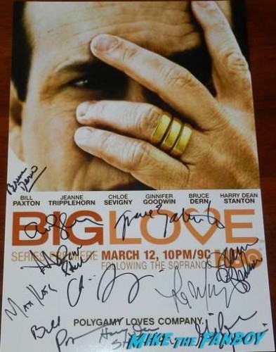 bruce dern signed autograph big love poster