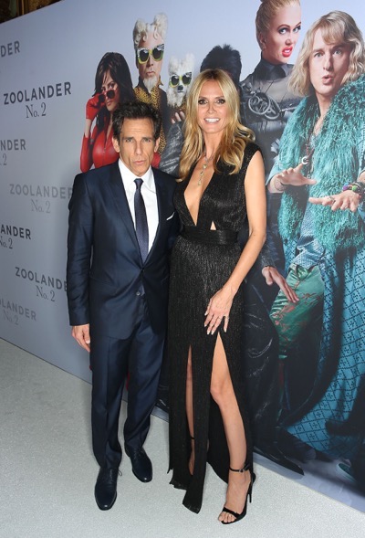 SYDNEY, AUSTRALIA - JANUARY 26:  Ben Stiller and Heidi Klum attend the Sydney Fan Screening Event of the Paramount Pictures film 'Zoolander No. 2' at the State Theatre on January 26, 2016 in Sydney, Australia.  (Photo by Brendon Thorne/Getty Images for Paramount Pictures) *** Local Caption *** Ben Stiller; Heidi Klum