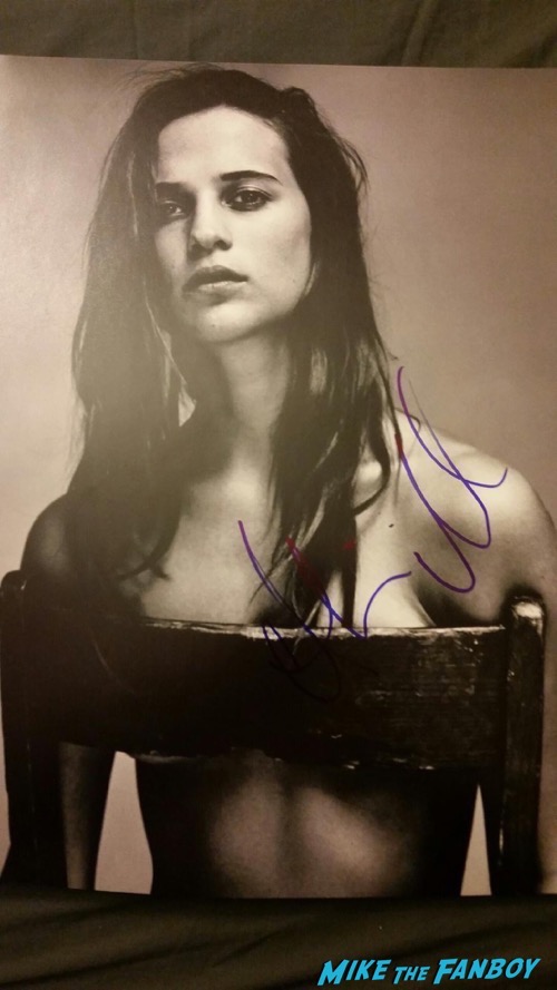 Alicia Vikander signed autograph photo rare 