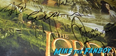 Cate Blanchett signed autograph lord of the rings trilogy poster