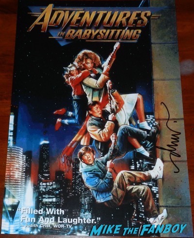 Drew Struzan signed adventures in babysitting poster