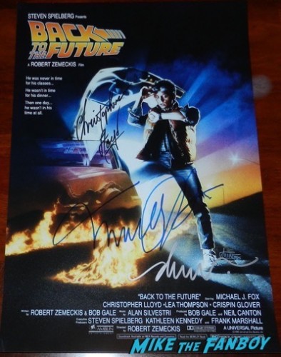Drew Struzan signed back to the future poster