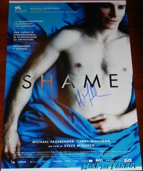Michael fassbender signed shame poster
