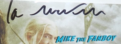 Ian McKellen signed autograph lord of the rings poster 