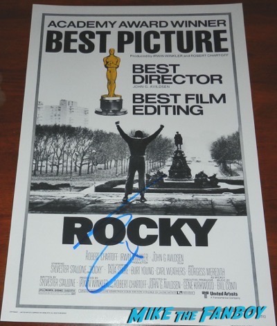 Sylvester Stallone signed autograph rocky poster psa