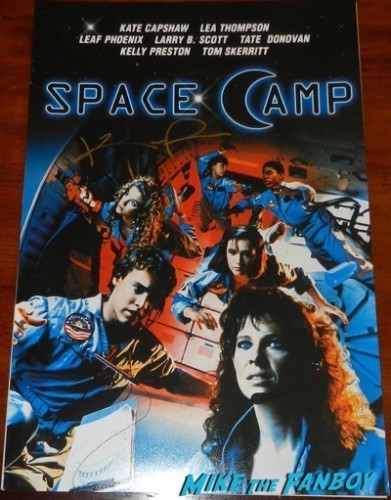 kelly preston signed spacecamp poster