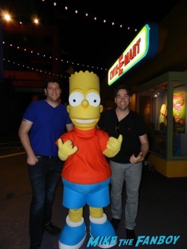 Bart Simpson universal studios mike the fanboy