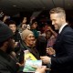- New York, NY - 2/8/16 - 20th Century Fox Presents the New York Fan Event for "DEADPOOL". The Film Opens nationwide on February 12th, 2016 -PICTURED: Ryan Reynolds with Fans -PHOTO by: Marion Curtis/Starpix -FILENAME: MC_16_01061324.JPG -LOCATION: AMC Empire Times Square Startraks Photo New York, NY For licensing please call 212-414-9464 or email sales@startraksphoto.com Image may not be published in any way that is or might be deemed defamatory, libelous, pornographic, or obscene. Please consult our sales department for any clarification or question you may have. Startraks Photo reserves the right to pursue unauthorized users of this image. If you violate our intellectual property you may be liable for actual damages, loss of income, and profits you derive from the use of this image, and where appropriate, the cost of collection and/or statutory damages.