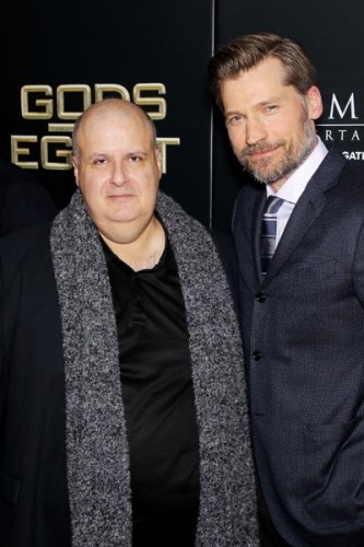 - New York, NY - 2/24/16 - Summit Entertainment - A Lionsgate Company Presents the New York Premiere of "Gods of Egypt" -PICTURED: Alex Proyas (Writer,Director), Nikolaj Coster-Waldau -PHOTO by: Marion Curtis/StarPix -FILENAME: MC_16_01084036.JPG -LOCATION: AMC Lowes Lincoln Square 13 Startraks Photo New York, NY For licensing please call 212-414-9464 or email sales@startraksphoto.com Image may not be published in any way that is or might be deemed defamatory, libelous, pornographic, or obscene. Please consult our sales department for any clarification or question you may have. Startraks Photo reserves the right to pursue unauthorized users of this image. If you violate our intellectual property you may be liable for actual damages, loss of income, and profits you derive from the use of this image, and where appropriate, the cost of collection and/or statutory damages.