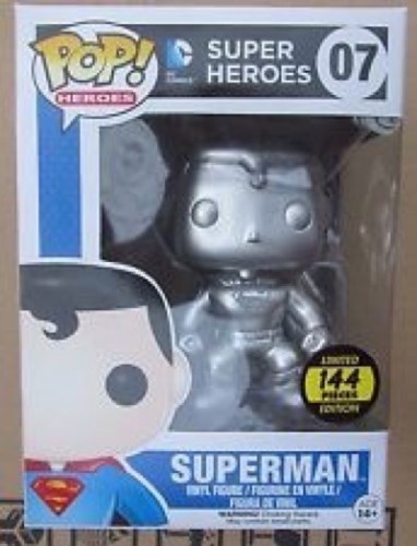 Silver DC Comics Superman Funko Pop! most expensive funko pop figures 2