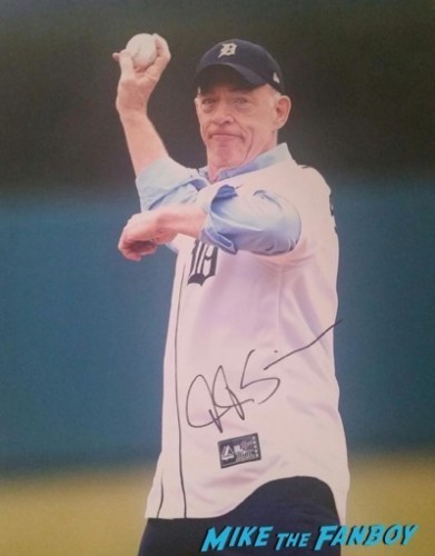 JK Simmons signed autograph baseball photo