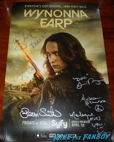 Wynonna Earp signed autograph comic book poster wondercon 