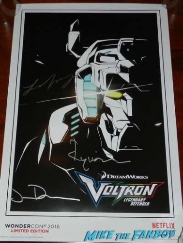 voltron signed autograph comic book poster wondercon