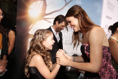 HOLLYWOOD, CA - March 9th, 2016 Kylie Rogers and Jennifer Garner seen at Columbia Pictures world premiere of 'Miracles from Heaven' at ArcLight Hollywood