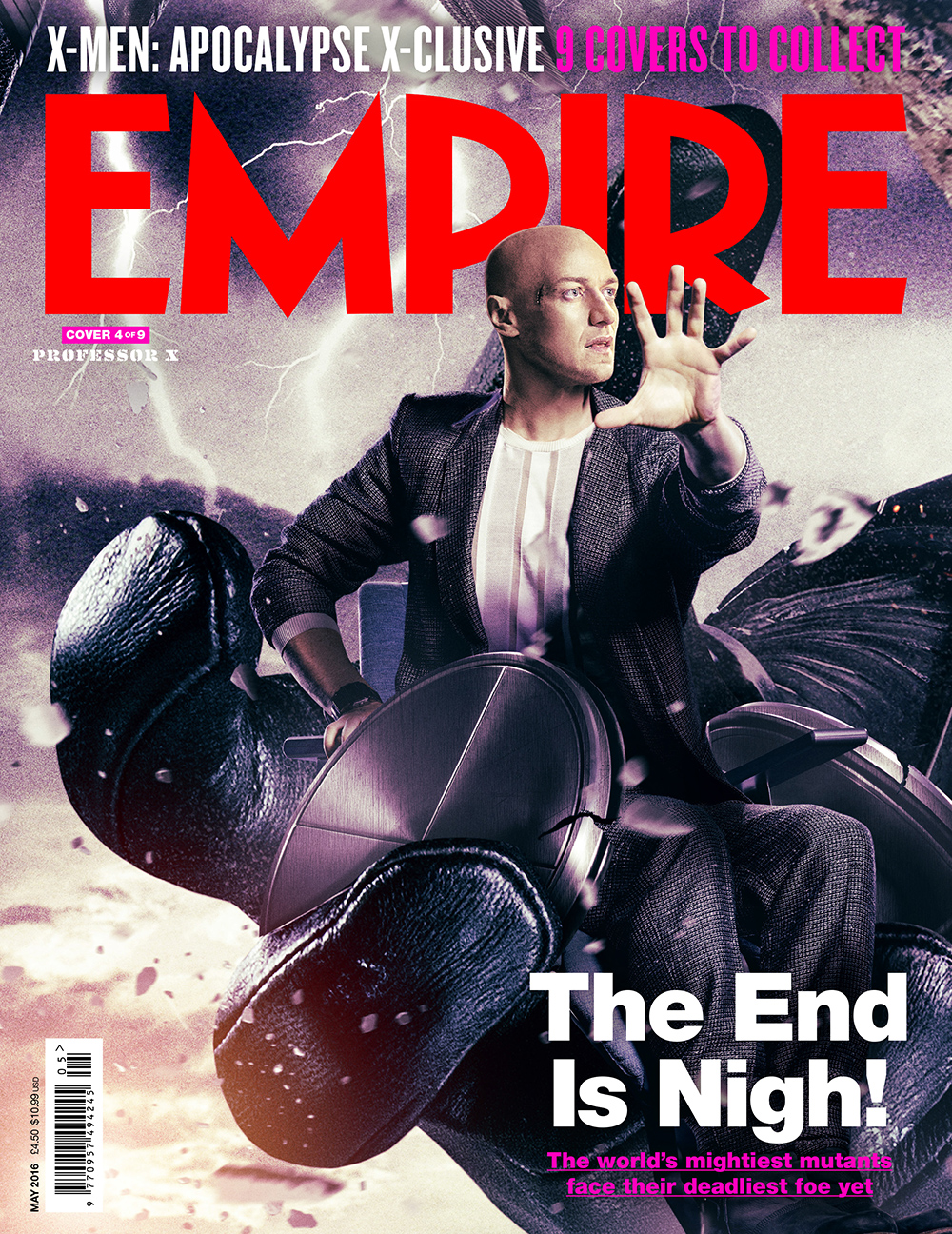 X-Men: Apocalypse empire magazine professor X cover