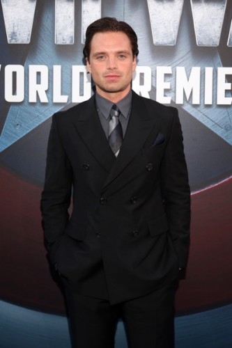 HOLLYWOOD, CALIFORNIA - APRIL 12: Actor Sebastian Stan attends The World Premiere of Marvel's "Captain America: Civil War" at Dolby Theatre on April 12, 2016 in Los Angeles, California. (Photo by Jesse Grant/Getty Images for Disney) *** Local Caption *** Sebastian Stan