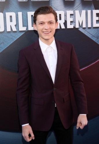 HOLLYWOOD, CALIFORNIA - APRIL 12: Actor Tom Holland attends The World Premiere of Marvel's "Captain America: Civil War" at Dolby Theatre on April 12, 2016 in Los Angeles, California. (Photo by Jesse Grant/Getty Images for Disney) *** Local Caption *** Tom Holland