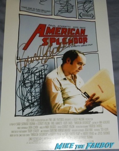 Paul Giamatti signed autograph american splendor poster