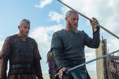 Vikings Death All ‘Round Bjorn (Alexander Ludwig) and Ragnar (Travis Fimmel) cr_ Jonathan Hession _ HISTORY)