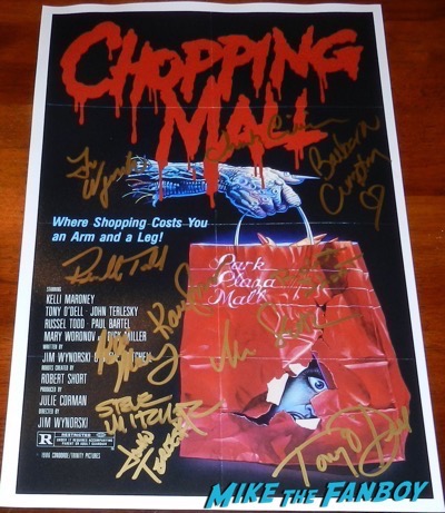 Chopping mall cast signed autograph poster Chopping Mall Cast Reunion and Q and A! Kelli Maroney! Tony O'Dell! Russell Todd! Steve Mitchell! And More!
